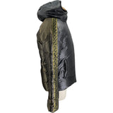 フェンディ FENDI FFロゴリバーシブルダウンジャケット FAA659 グレー ポリエステル メンズ ダウンジャケット