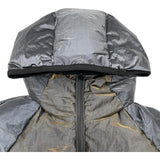 フェンディ FENDI FFロゴリバーシブルダウンジャケット FAA659 グレー ポリエステル メンズ ダウンジャケット