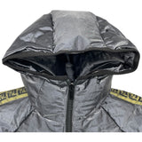 フェンディ FENDI FFロゴリバーシブルダウンジャケット FAA659 グレー ポリエステル メンズ ダウンジャケット