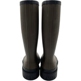 シャネル CHANEL ココマークレインブーツ G45838 カーキ ラバー レディース ブーツ