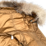 モンクレール MONCLER BOED ファーダウンジャケット キャメル ナイロン レディース ダウンジャケット