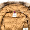 モンクレール MONCLER BOED ファーダウンジャケット キャメル ナイロン レディース ダウンジャケット