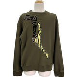 ルイ・ヴィトン LOUIS VUITTON グラフィックロゴスウェットシャツ HPY32W カーキ コットン メンズ スウェット