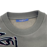 ルイ・ヴィトン LOUIS VUITTON グラフィックロゴスウェットシャツ HPY32W カーキ コットン メンズ スウェット