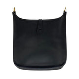エルメス HERMES エヴリン1 GM □B刻 ブラック ゴールド金具 アルデンヌ レディース ショルダーバッグ