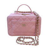 シャネル CHANEL ヴァニティチェーンショルダーバッグ AP4778 ピンク/ゴールド金具 キャビア レディース ショルダーバッグ