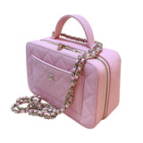 シャネル CHANEL ヴァニティチェーンショルダーバッグ AP4778 ピンク/ゴールド金具 キャビア レディース ショルダーバッグ