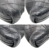 ボッテガ・ヴェネタ BOTTEGA VENETA イントレッチオ ミラージュ ショルダーバッグ ブラック×ブロンズ金具 型押しレザー ユニセックス ショルダーバッグ