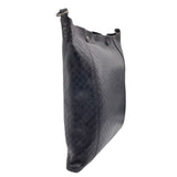 ボッテガ・ヴェネタ BOTTEGA VENETA イントレッチオ ミラージュ ショルダーバッグ ブラック×ブロンズ金具 型押しレザー ユニセックス ショルダーバッグ