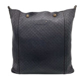 ボッテガ・ヴェネタ BOTTEGA VENETA イントレッチオ ミラージュ ショルダーバッグ ブラック×ブロンズ金具 型押しレザー ユニセックス ショルダーバッグ