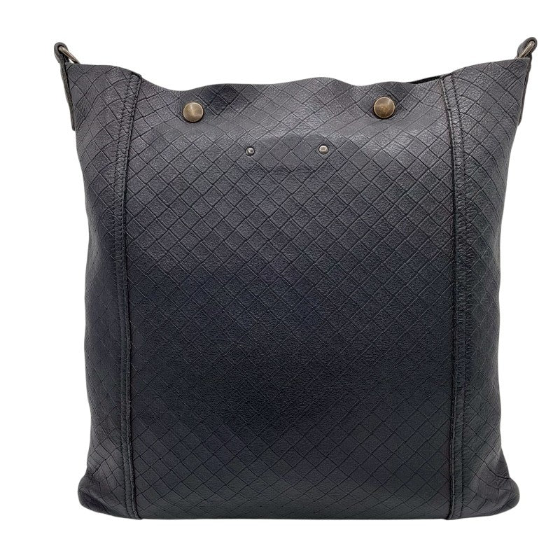 ボッテガ・ヴェネタ BOTTEGA VENETA イントレッチオ ミラージュ ショルダーバッグ ブラック×ブロンズ金具 型押しレザー ユニセックス ショルダーバッグ ボッテガ・ヴェネタ BOTTEGA VENETA イントレッチオ ミラージュ