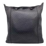 ボッテガ・ヴェネタ BOTTEGA VENETA イントレッチオ ミラージュ ショルダーバッグ ブラック×ブロンズ金具 型押しレザー ユニセックス ショルダーバッグ