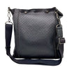 ボッテガ・ヴェネタ BOTTEGA VENETA イントレッチオ ミラージュ ショルダーバッグ ブラック×ブロンズ金具 型押しレザー ユニセックス ショルダーバッグ