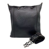 ボッテガ・ヴェネタ BOTTEGA VENETA イントレッチオ ミラージュ ショルダーバッグ ブラック×ブロンズ金具 型押しレザー ユニセックス ショルダーバッグ