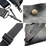 ボッテガ・ヴェネタ BOTTEGA VENETA イントレッチオ ミラージュ ショルダーバッグ ブラック×ブロンズ金具 型押しレザー ユニセックス ショルダーバッグ