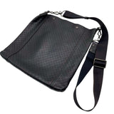 ボッテガ・ヴェネタ BOTTEGA VENETA イントレッチオ ミラージュ ショルダーバッグ ブラック×ブロンズ金具 型押しレザー ユニセックス ショルダーバッグ