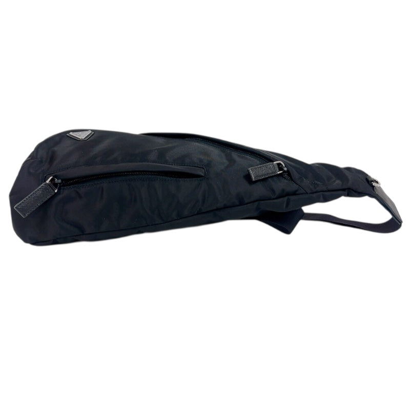 PRADA プラダ ナイロン テスート ボディバッグ ブラック メンズ プラダ PRADA ボディバッグ 2VZ092 ブラック シルバー金具 ナイロン
