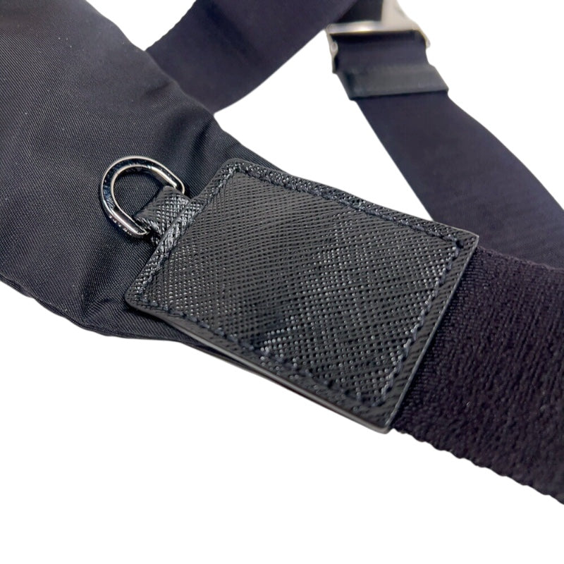 プラダ PRADA ボディバッグ 2VZ092 ブラック シルバー金具 ナイロン