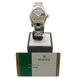 ロレックス ROLEX デイトジャスト28ダークグレー 279160 ダークグレー ステンレススチール レディース 腕時計