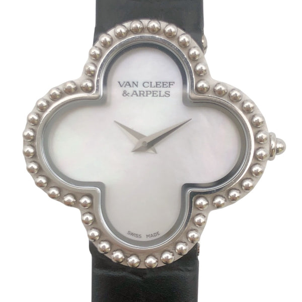 ヴァンクリーフ＆アーペル Van Cleef & Arpels アルハンブラ 336574(VCARD21600） ホワイト K18ホワイトゴールド レディース 腕時計