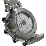 カルティエ Cartier パシャ ドゥカルティエ クロノグラフ WSPA0027 グレー SS 自動巻き メンズ 腕時計