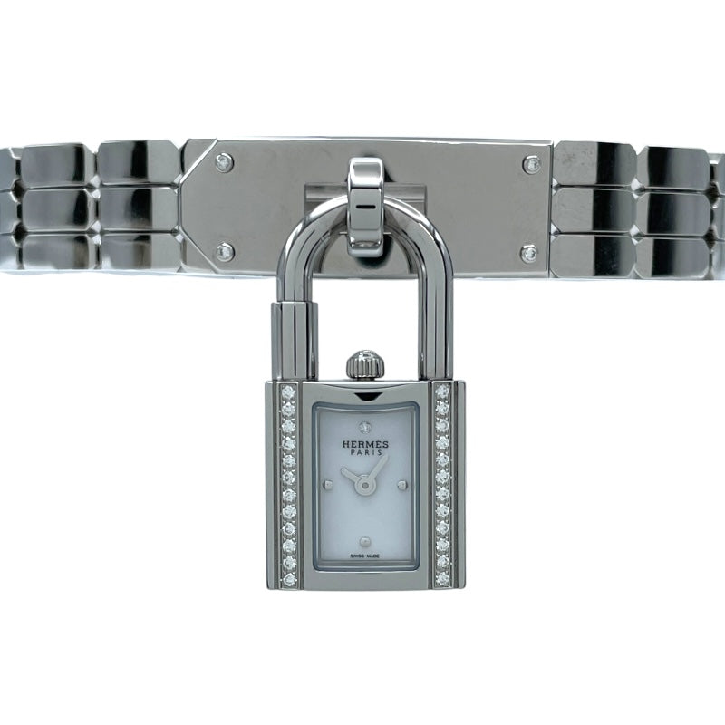 エルメス HERMES ケリーウォッチミニ KE4.130 ホワイト SS クオーツ
