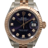 ロレックス ROLEX デイトジャスト28 279171G オーベルジーヌ PG/SS レディース 腕時計