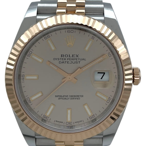 ロレックス デイトジャスト  メンズ腕時計 ロレックス ROLEX デイトジャスト41 サンダスト 126331 シャンパン PG