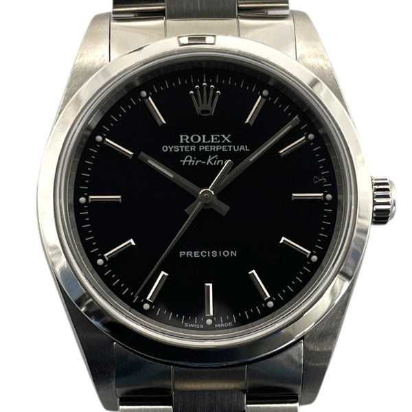 ロレックス ROLEX エアキング 14000 ブラック SS 自動巻き メンズ 腕時計