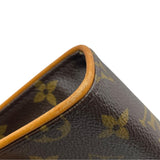 ルイ・ヴィトン LOUIS VUITTON ポシェットフロランティーヌ M51855 ブラウン モノグラムキャンバス レディース ポーチ
