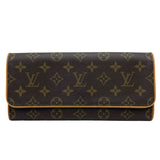 ルイ・ヴィトン LOUIS VUITTON ポシェット・ツインGM M51852 ブラウン モノグラムキャンバス レディース ショルダーバッグ