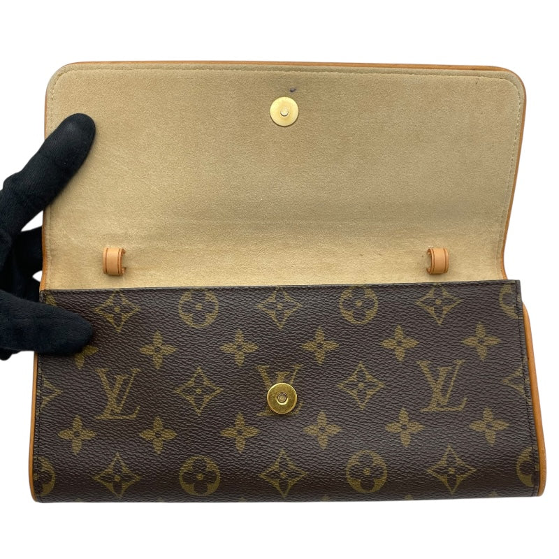 ルイ・ヴィトン LOUIS VUITTON ポシェット・ツインGM M51852 ブラウン 