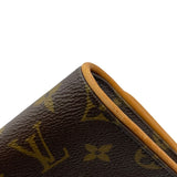 ルイ・ヴィトン LOUIS VUITTON ポシェット・ツインGM M51852 ブラウン モノグラムキャンバス レディース ショルダーバッグ