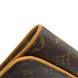 ルイ・ヴィトン LOUIS VUITTON ポシェット・ツインGM M51852 ブラウン モノグラムキャンバス レディース ショルダーバッグ