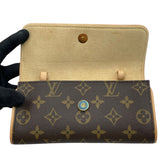 ルイ・ヴィトン LOUIS VUITTON ポシェット・ツインPM M51854 ブラウン モノグラムキャンバス レディース ポーチ