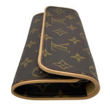 ルイ・ヴィトン LOUIS VUITTON ポシェット・ツインPM M51854 ブラウン モノグラムキャンバス レディース ポーチ