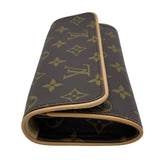 ルイ・ヴィトン LOUIS VUITTON ポシェット・ツインPM M51854 ブラウン モノグラムキャンバス レディース ポーチ