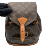ルイ・ヴィトン LOUIS VUITTON モンスリMM M51136 ブラウン モノグラムキャンバス レディース リュック・デイパック