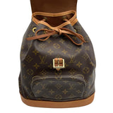 ルイ・ヴィトン LOUIS VUITTON モンスリMM M51136 ブラウン モノグラムキャンバス レディース リュック・デイパック