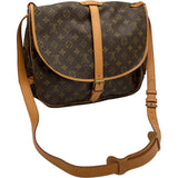 ルイ・ヴィトン LOUIS VUITTON ソミュール35 M42254 ブラウン モノグラム レディース ショルダーバッグ