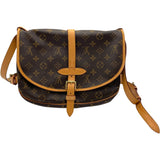 ルイ・ヴィトン LOUIS VUITTON ソミュール30 M42256 ブラウン モノグラム レディース ショルダーバッグ