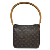 ルイ・ヴィトン LOUIS VUITTON ルーピングMM M51146 ブラウン モノグラムキャンバス レディース ショルダーバッグ