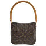 ルイ・ヴィトン LOUIS VUITTON ルーピングMM M51146 ブラウン モノグラムキャンバス レディース ショルダーバッグ