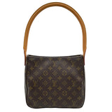 ルイ・ヴィトン LOUIS VUITTON ルーピングMM M51146 ブラウン モノグラムキャンバス レディース ショルダーバッグ