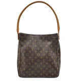 ルイ・ヴィトン LOUIS VUITTON ルーピングGM M51145 ブラウン モノグラムキャンバス レディース ショルダーバッグ