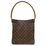 ルイ・ヴィトン LOUIS VUITTON ルーピングGM M51145 ブラウン モノグラムキャンバス レディース ショルダーバッグ