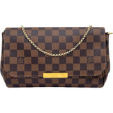 ルイ・ヴィトン LOUIS VUITTON フェイボリットMM N41129 ブラウン ダミエ レディース ショルダーバッグ