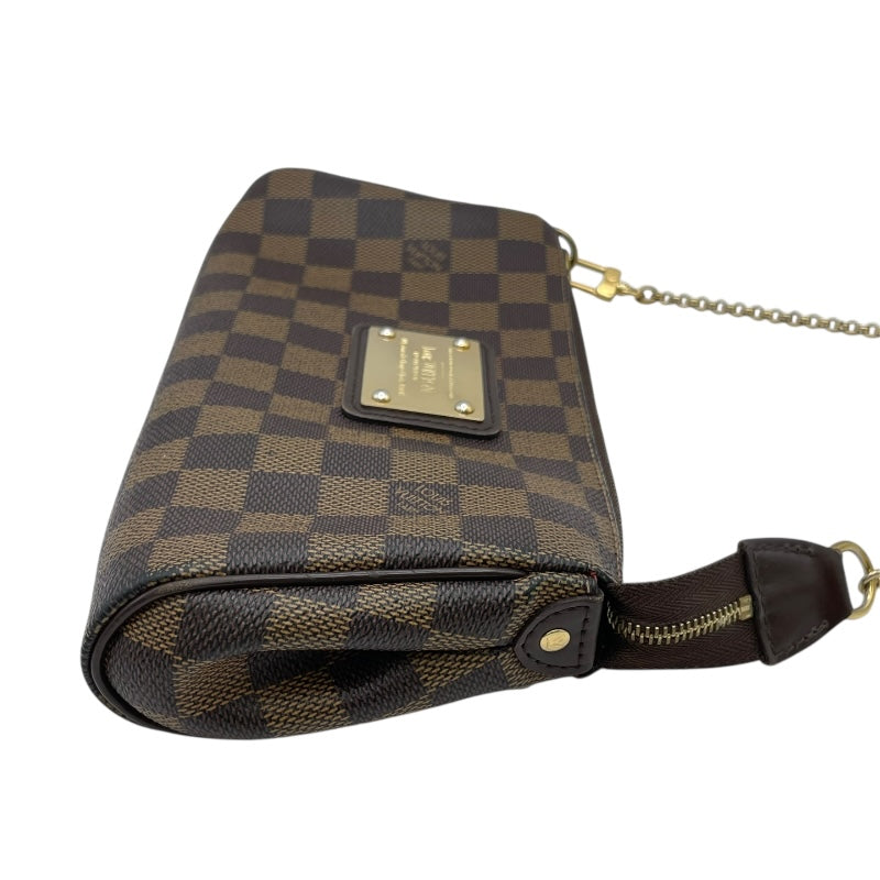 ルイ・ヴィトン LOUIS VUITTON エヴァ N55213 ブラウン ダミエ・エベヌ