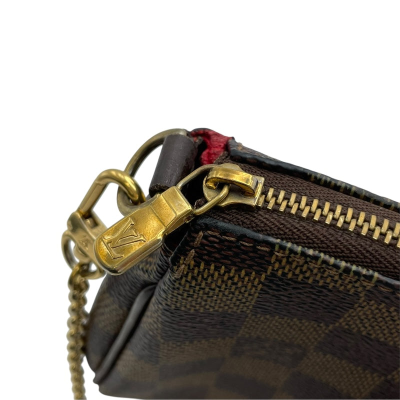 ルイ・ヴィトン LOUIS VUITTON エヴァ N55213 ブラウン ダミエ・エベヌ