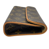 ルイ・ヴィトン LOUIS VUITTON ポシェットフロランティーヌ M51855 ブラウン モノグラムキャンバス レディース ポーチ